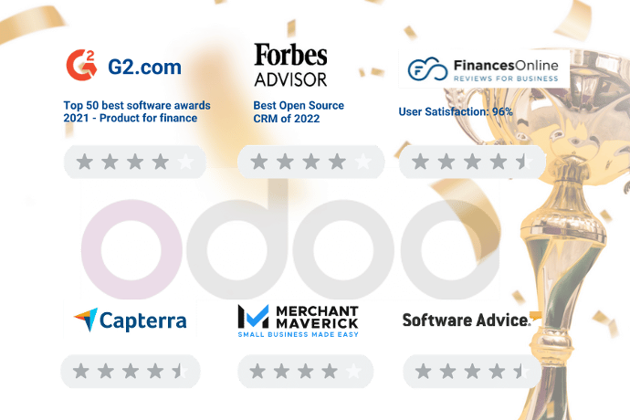 Odoo ERP Software Awards Accolades